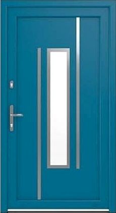 DRUTEX Haustür Modell 2 - Dresden in Brillantblau