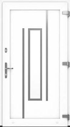 Drutex Haustür Modell 2 - Dresden in Weiß