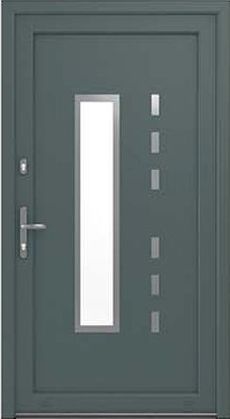 DRUTEX Haustür Modell 3 - Hannover in Basaltgrau