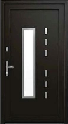 DRUTEX Haustür Hannover in Schwarz Light Black