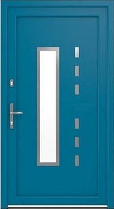 DRUTEX Haustür Modell 3 - Hannover in Brillantblau