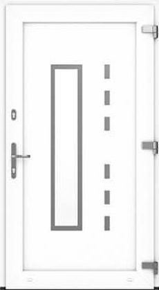 Drutex Haustür Modell 3 - Hannover in Weiß