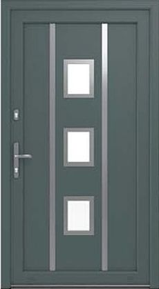 DRUTEX Haustür Modell 4 - Nürnberg in Basaltgrau
