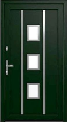 DRUTEX Haustür Nürnberg in Dunkelgrün