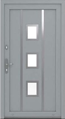 DRUTEX Haustür Modell 4 - Nürnberg in Grau