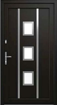 DRUTEX Haustür Nürnberg in Schwarz Light Black