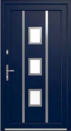 Drutex Haustür Modell 4 - Münster in Stahlblau