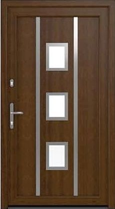 DRUTEX Haustür Nürnberg in Nussbaum