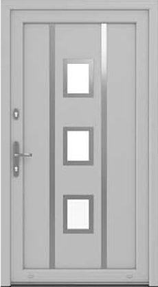 DRUTEX Haustür Nürnberg in Silber