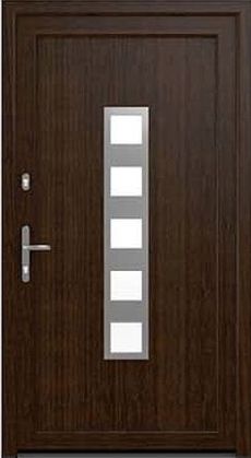 DRUTEX Haustür Duisburg in Eiche Dunkel