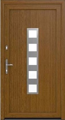 DRUTEX Haustür Duisburg in Eiche Hell