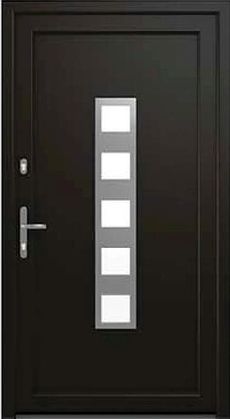 DRUTEX Haustür Duisburg in Schwarz Light Black