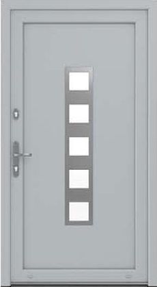 DRUTEX Haustür Duisburg in Silber