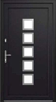 Drutex Haustür Modell 6 - Bochum in Anthrazit