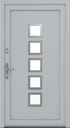 DRUTEX Haustür Bochum in Silber