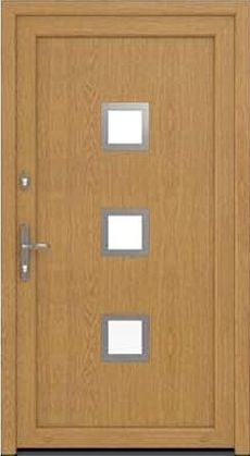 DRUTEX Haustür Wuppertal in Eiche Natur