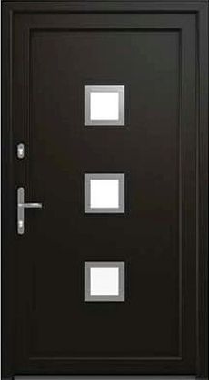 DRUTEX Haustür Wuppertal in Schwarz Light Black