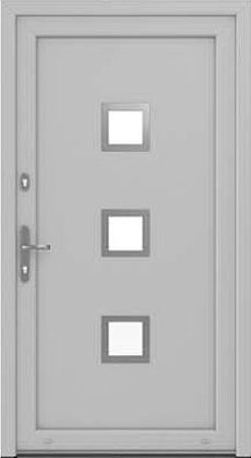 DRUTEX Haustür Wuppertal in Silber