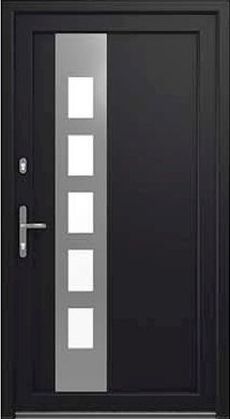 Drutex Haustür Modell 9 - Bonn in Anthrazit