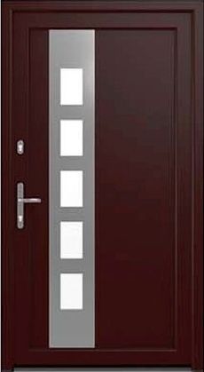 Drutex Haustür Modell 9 - Bonn in Braun Maron