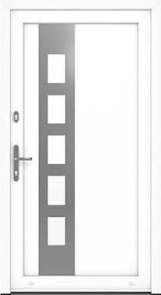 Drutex Haustür Modell 9 - Bonn in Weiß