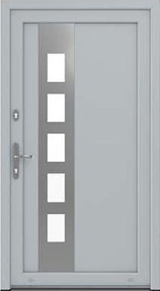 Drutex Haustür Bonn in Silber