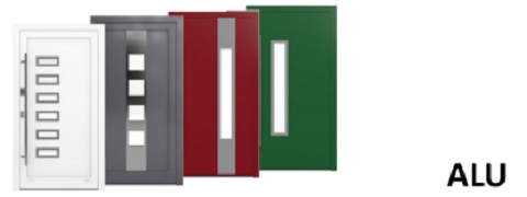 Alu Haustüren-Modelle DRUTEX