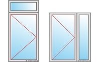 Türtypen mit Seitenteil und Oberlicht