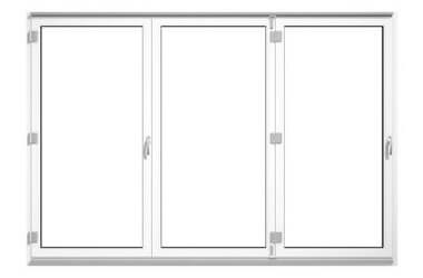 Vouwschuifdeur in wit