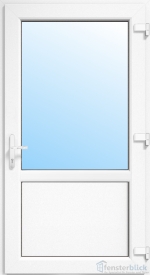 Nebeneingangstür aus Kunststoff im Modell Guben