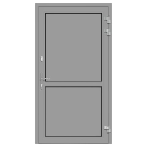 Aluminium Nebeneingangstür MB 45 Signalgrau